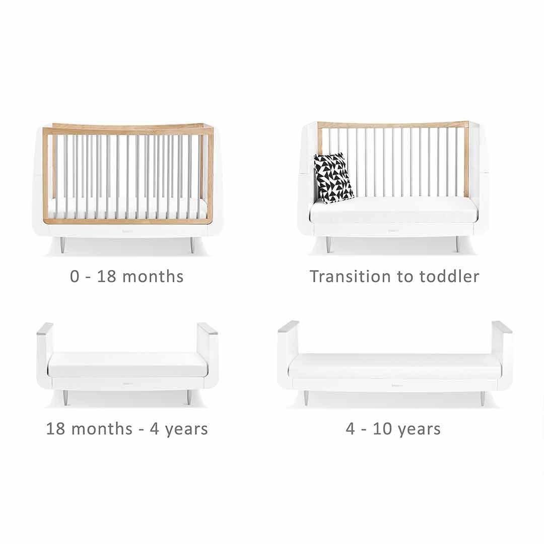 SnuzKot Skandi 2 Piece Nursery Furniture Set - Grey-Nursery Sets-Grey-No Mattress | Natural Baby Shower