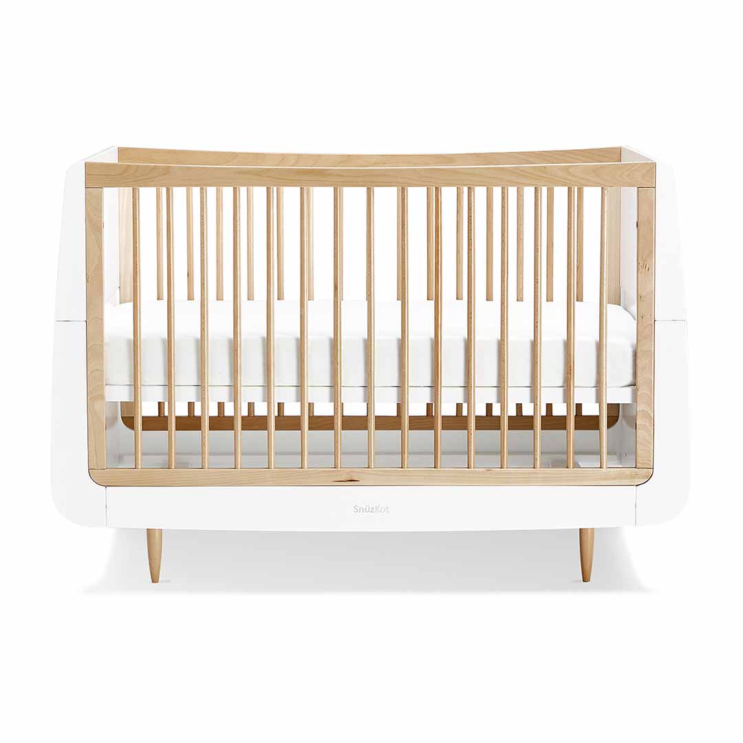 SnuzKot Skandi 2 Piece Nursery Furniture Set - Natural-Nursery Sets-Natural-No Mattress | Natural Baby Shower