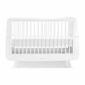 SnuzKot Skandi 2 Piece Nursery Furniture Set - White-Nursery Sets-White-No Mattress | Natural Baby Shower