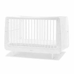SnuzKot Skandi 2 Piece Nursery Furniture Set - White-Nursery Sets-White-No Mattress | Natural Baby Shower