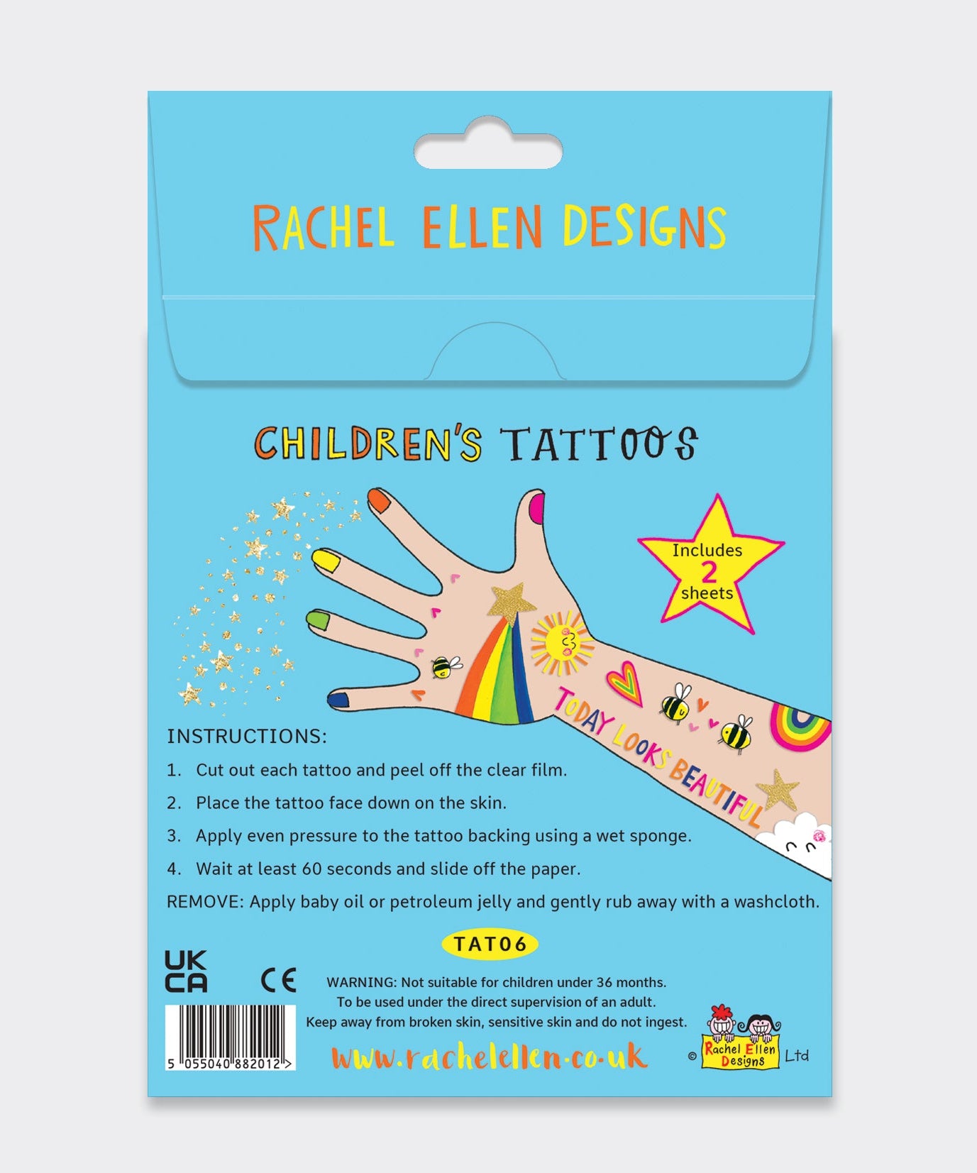 Rachel Ellen - Sunny Days Tatuaggi Temporanei per Bambini