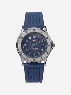 Tommy Hilfiger Boys Silicone Strap Watch in Navy 34mm (One Size)