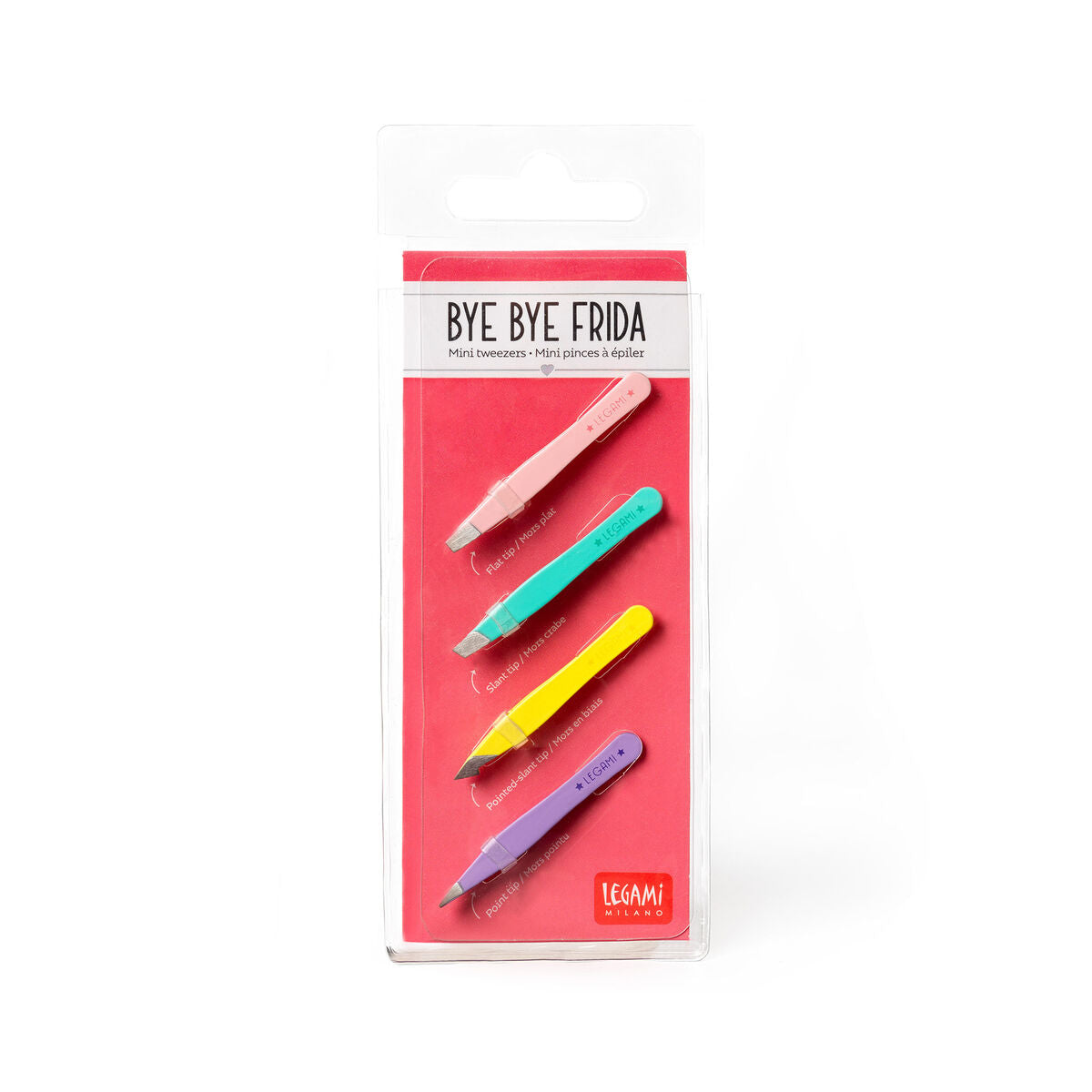 Legami - 4'lü Renkli Mini Cımbız Seti - Hoşça Kal Frida