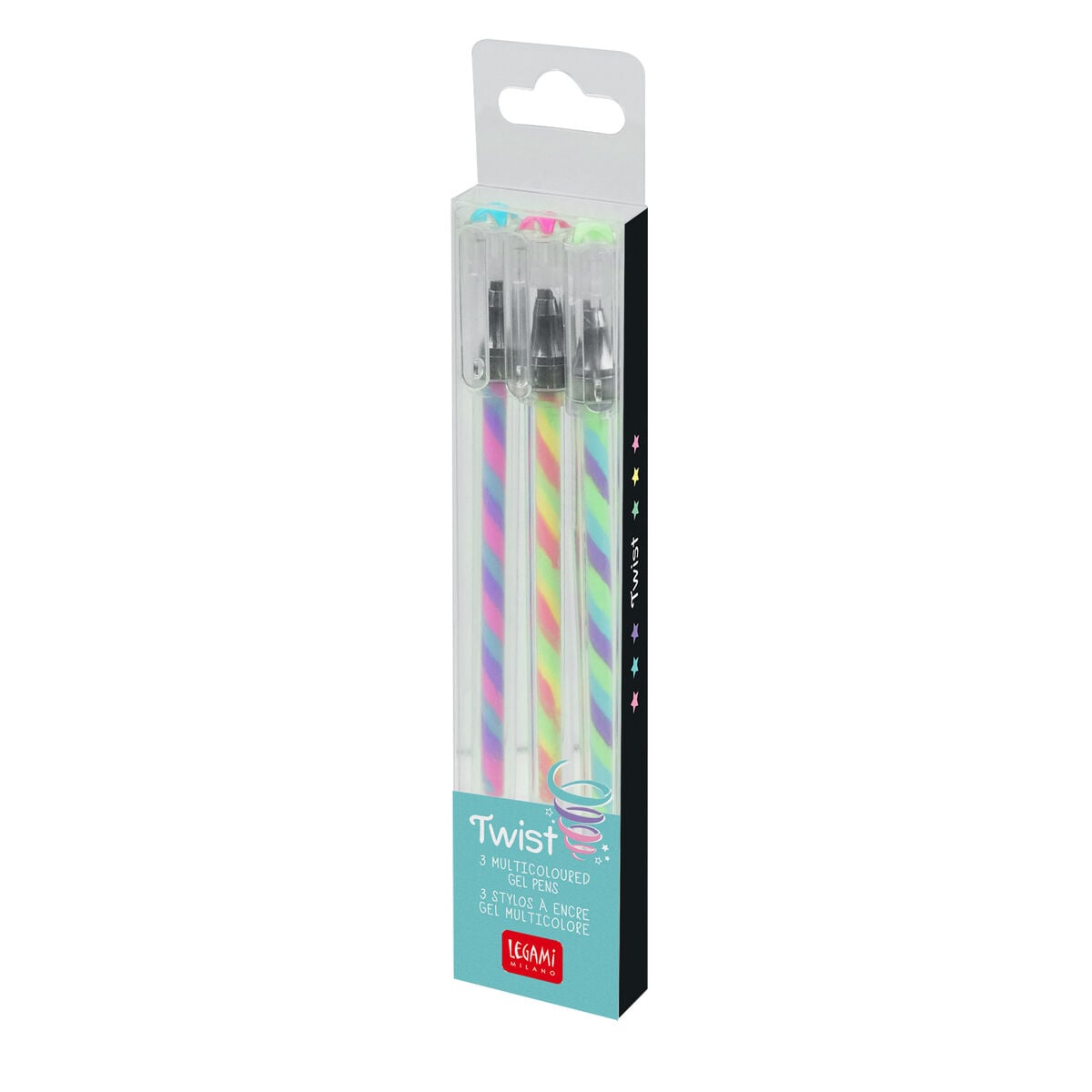Legami - 3'lü Seti Multicoloured Gel Pens - Twist