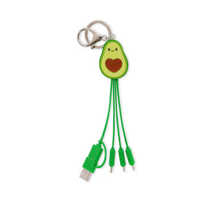 Legami - Avocado 6-in-1 Schlüsselanhänger Ladegerät Kabel - Link Up