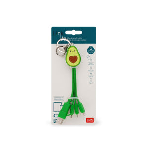 Legami - Avocado 6-in-1 Schlüsselanhänger Ladegerät Kabel - Link Up