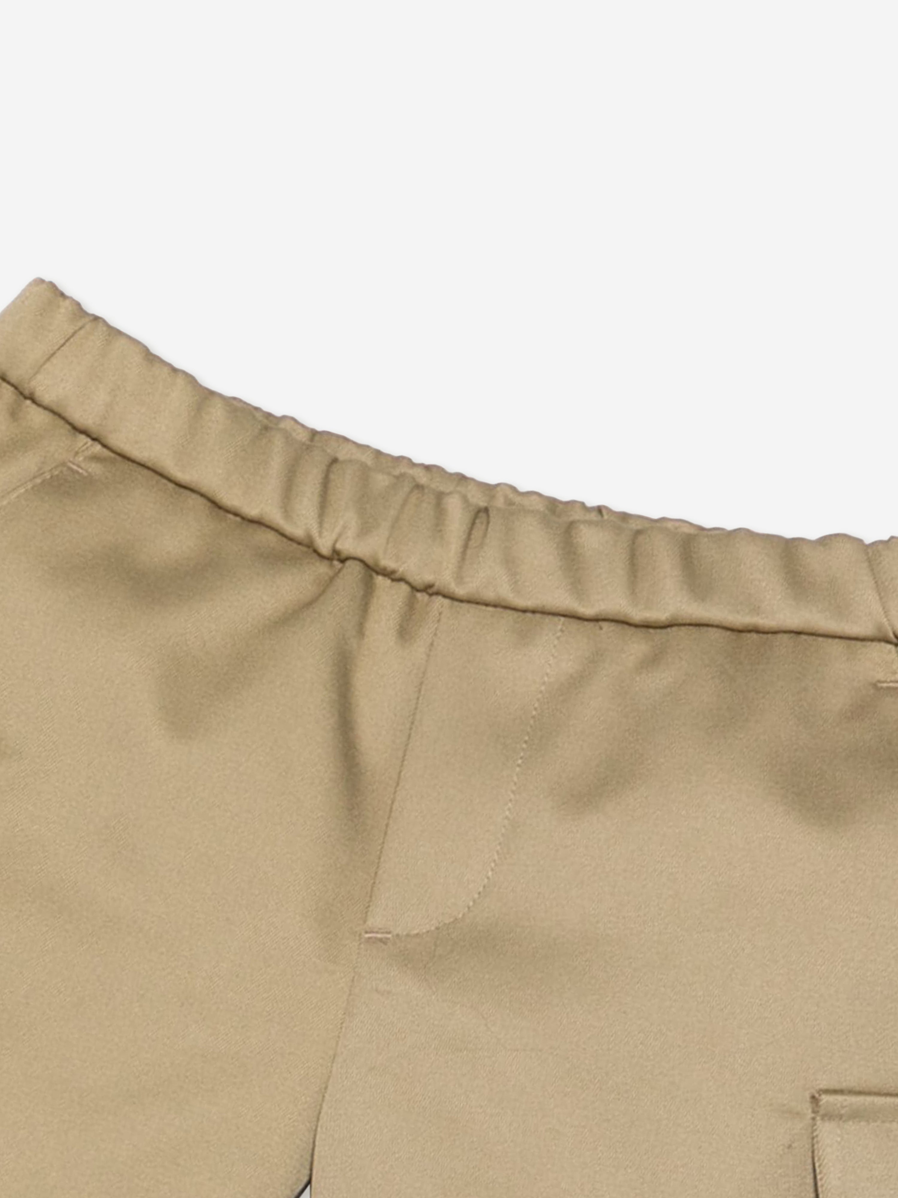 Versace Baby Boys Logo Cargo Shorts in Beige