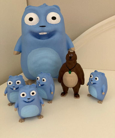 Grizzy ve Lemmingler Figür Oyuncakları - Tüm Seti İstiyorum-Dinossi