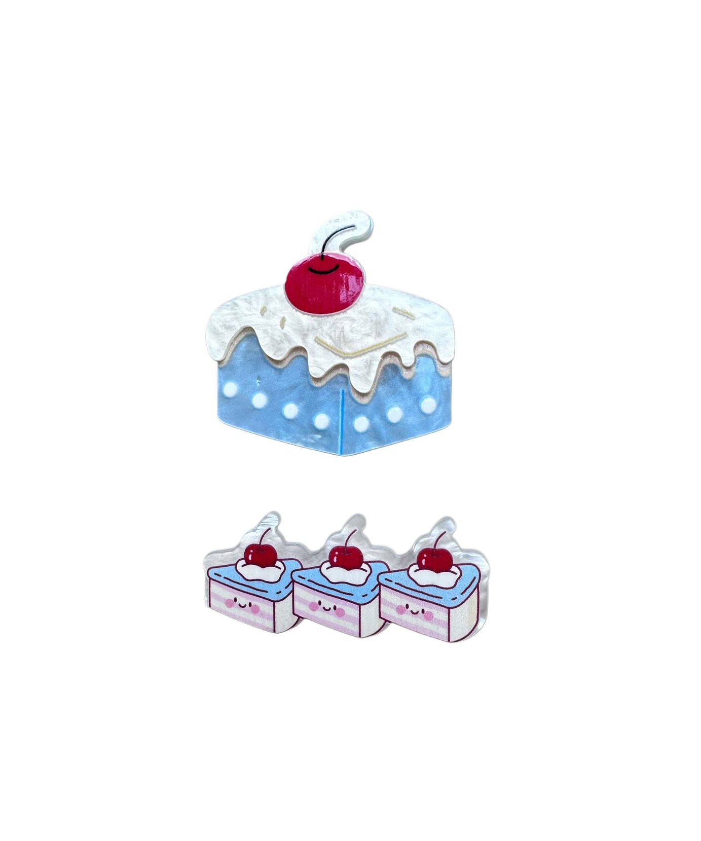 Dinossi - 2'li Tatlı Meyveler Klipsli Toka-Dinossi