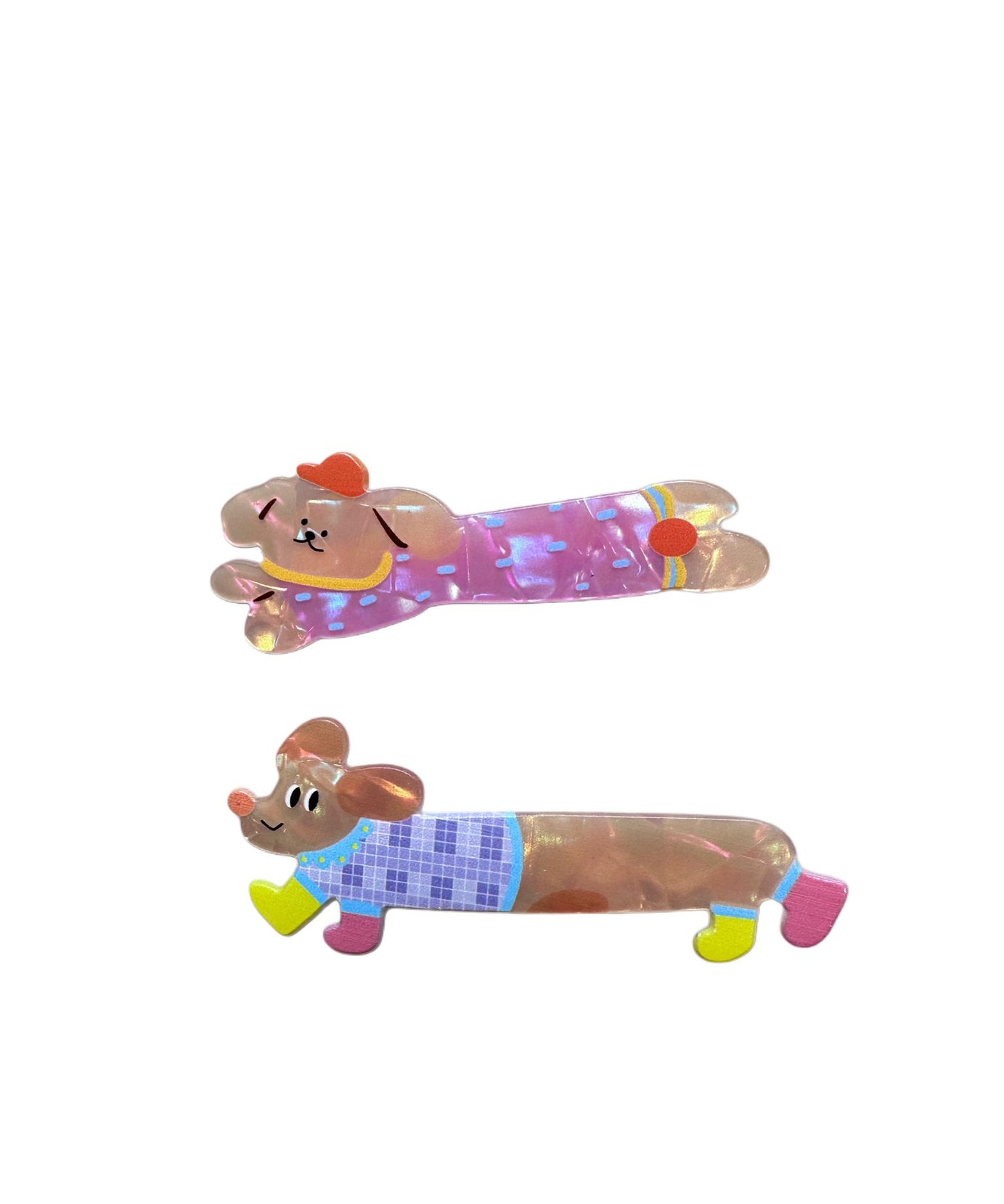 Dinossi - Sosis Köpişler 2'li Klipsli Toka-Dinossi