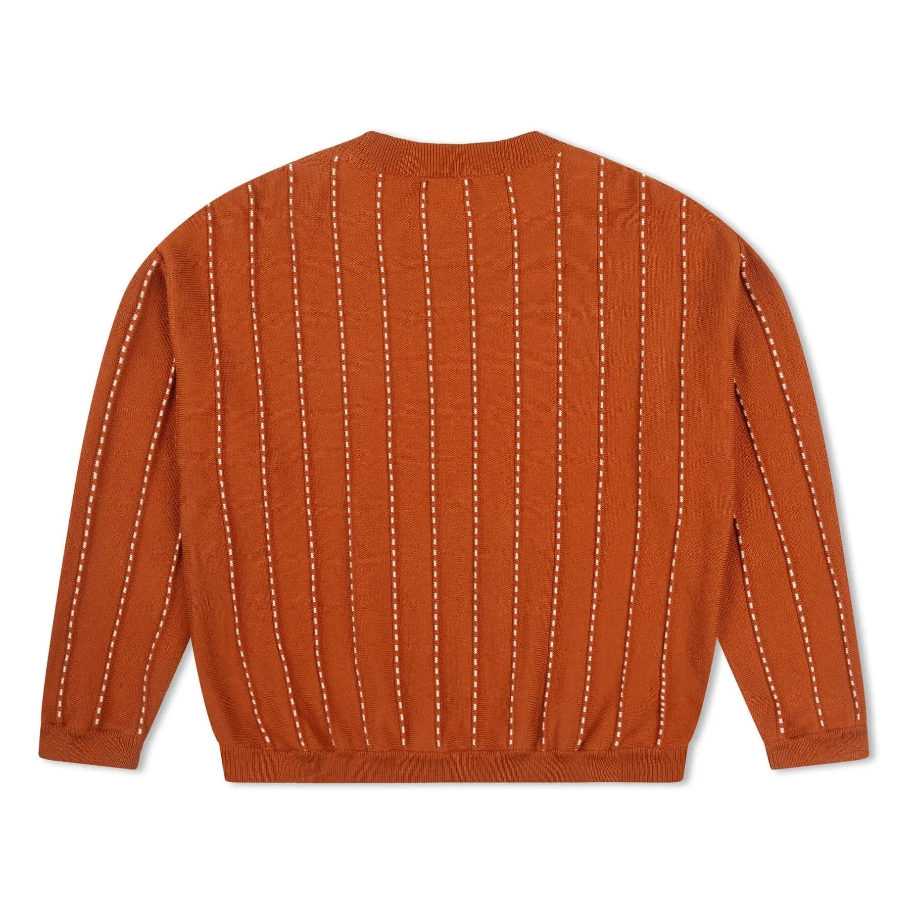 Matona - Striped Organic Cotton Sweater | Dark Blue