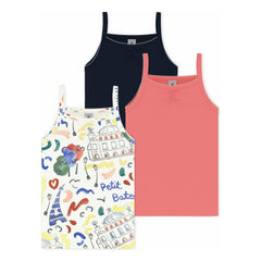 Petit Bateau - Batch 3 Opera tank tops | Coral