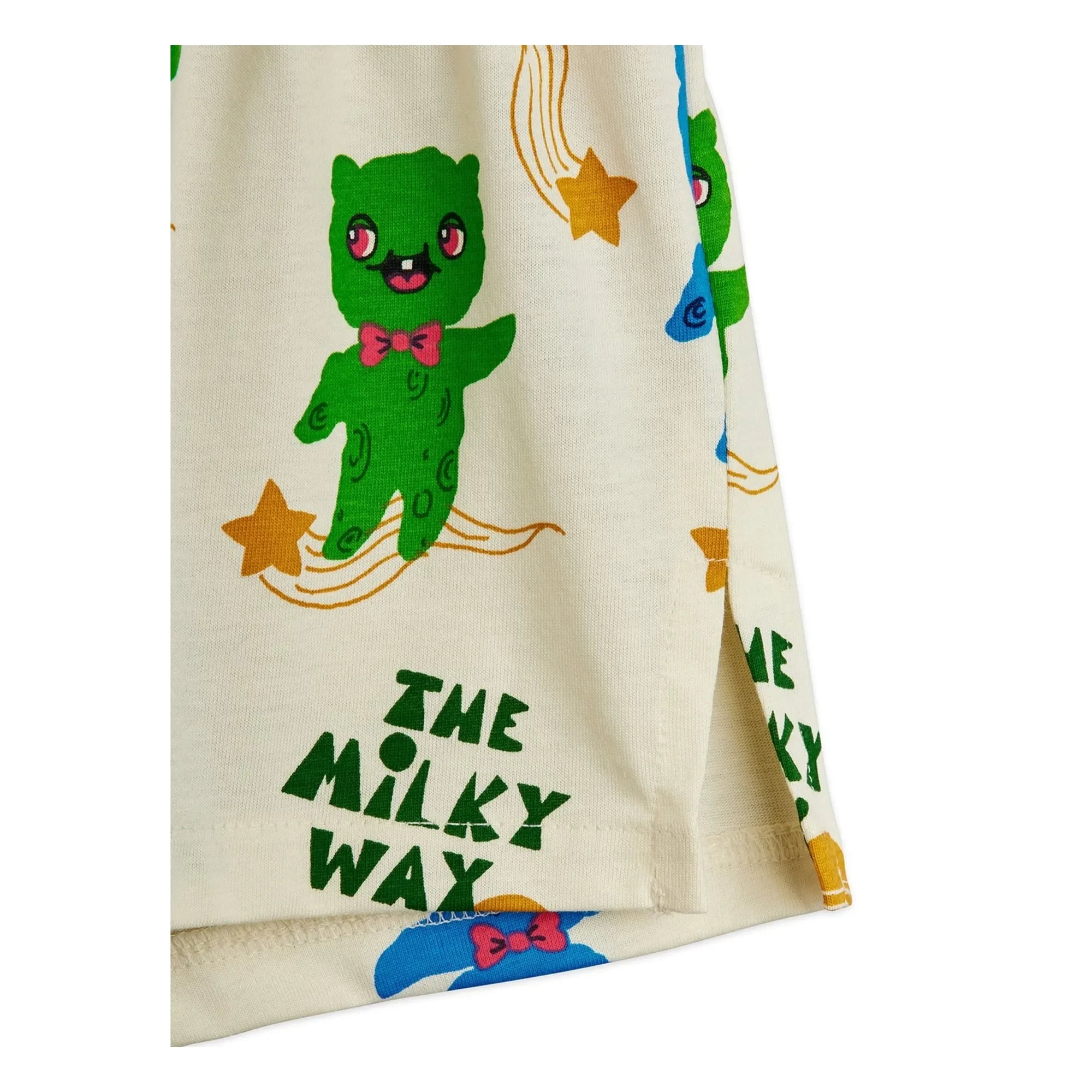 Mini Rodini - Aliens Organic Cotton Shorts | Ecru