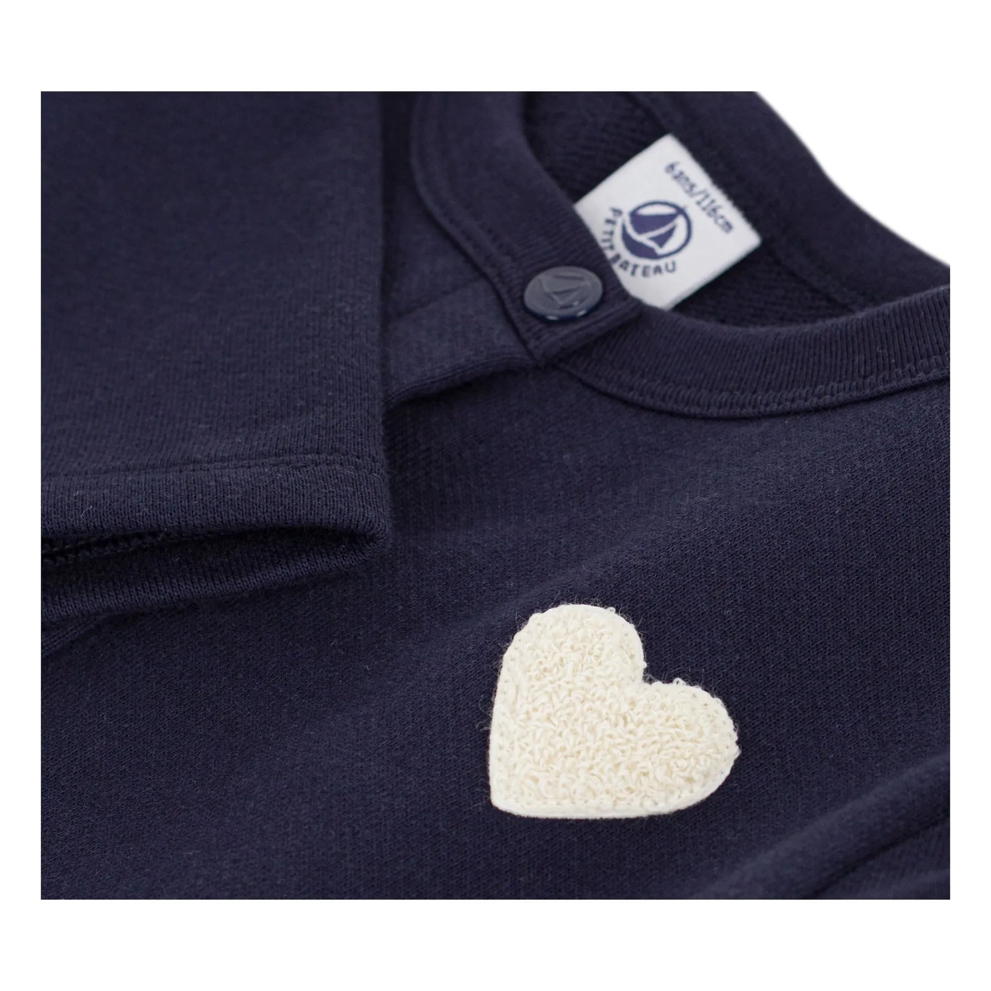 Petit Bateau - Cardigan Uni Molleton | Lacivert