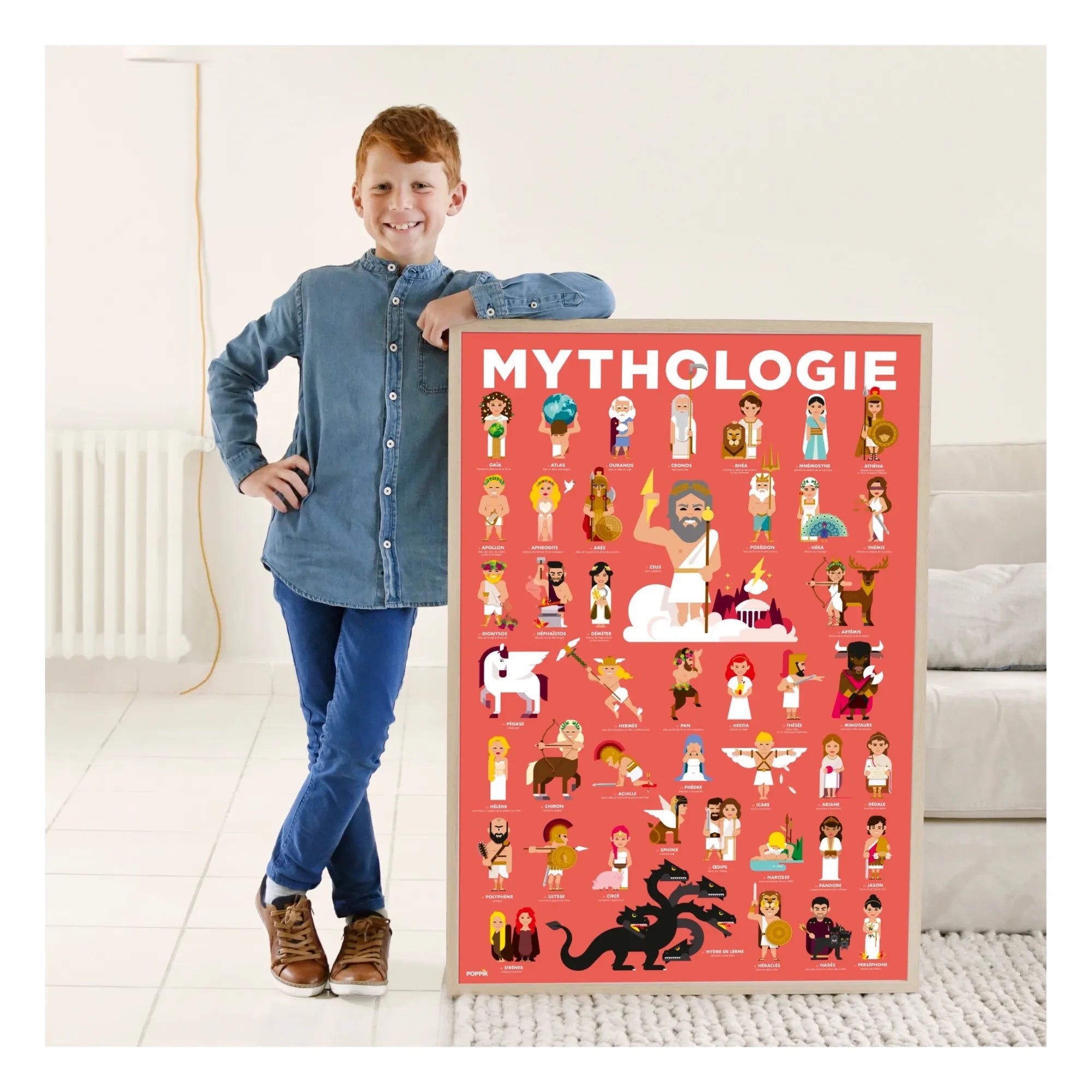 Poppik - Mythologie Aufkleberposter