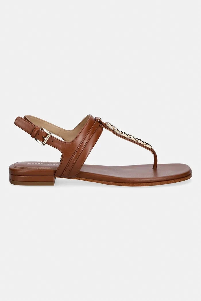 MICHAEL Michael Kors Marcia Thong Sandal kadın deri düz taban sandalet