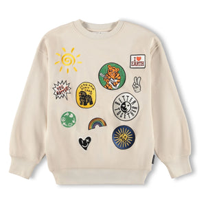 Molo - Nakışlı Sweatshirt | Ecru