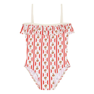 birinit - Valonga Baby Badehose Blumen | Rot