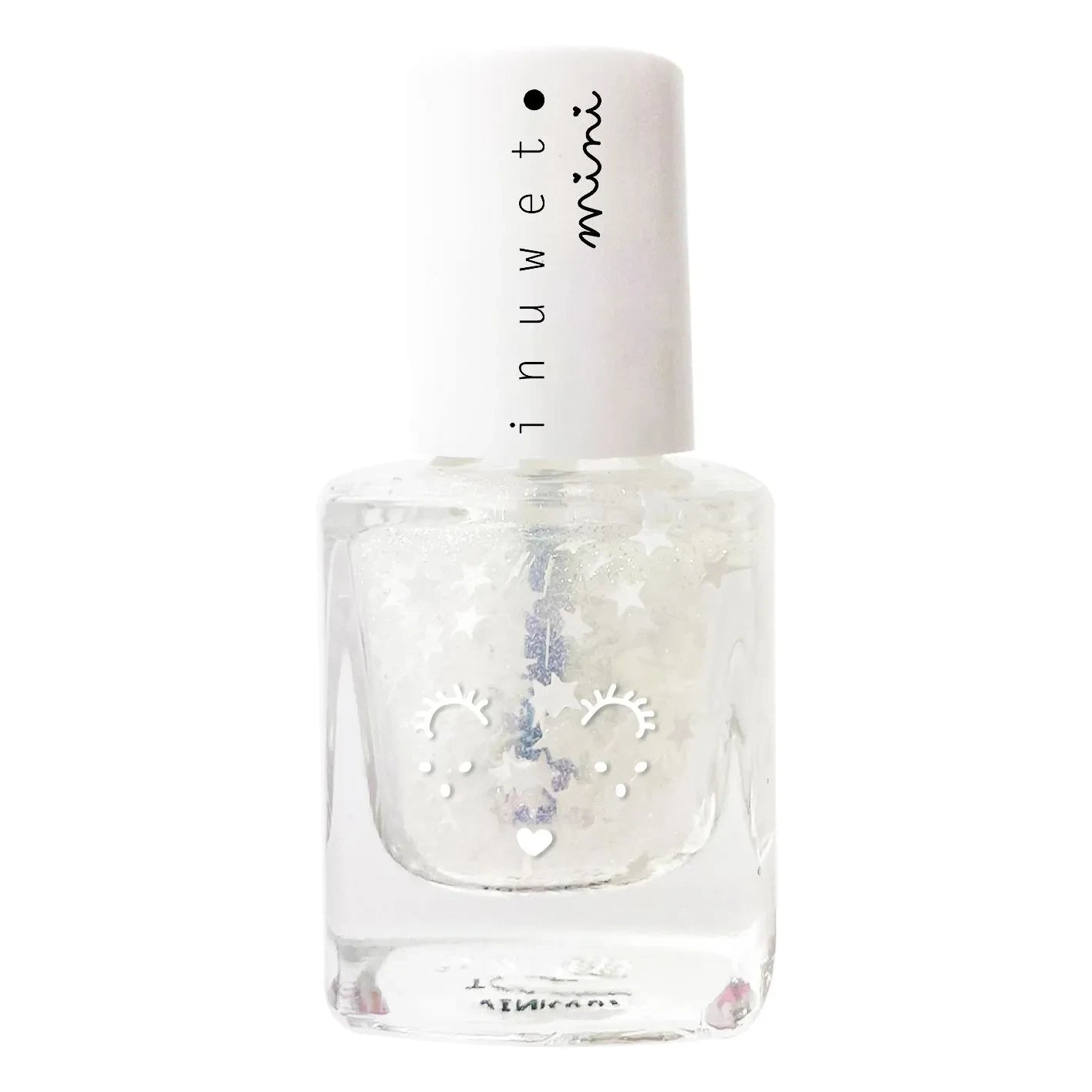 Inuwet - Çocuklar için su bazlı Stars Top Coat - 5ml | Beyaz