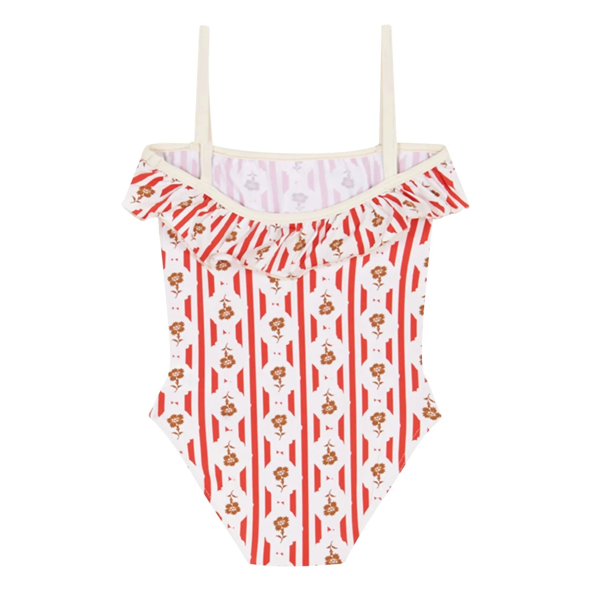 birinit - Valonga Baby Badehose Blumen | Rot
