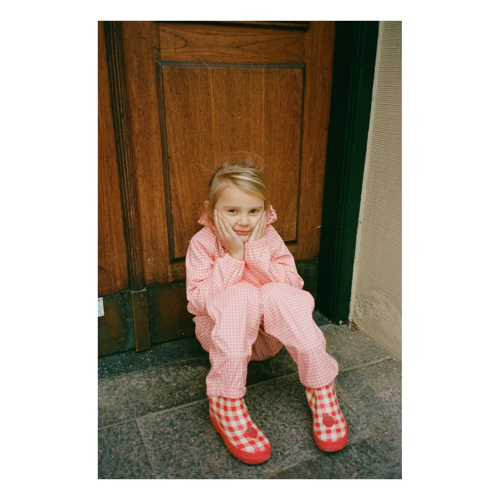 Flöss - Misty Strawberries Rain Boots | Red
