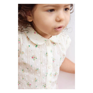 Bonton - Lorelei Blumensträuße Claudine-Kragenhemd | Ecru