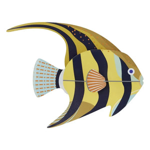 Studio Roof - Gelbe Angelfisch Wanddekoration