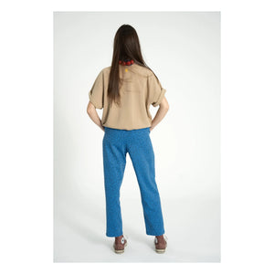 Sisters Department - Violette Organik pamuklu kısa kollu sweatshirt | Kahverengi