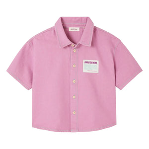 American Vintage - Grezbay Organic Cotton Denimhemd | Lila