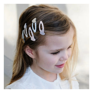 Mimi & Lula - 5er Mini-Glitzer-Haarspangen-Set Herz | Rosa