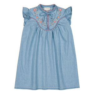 Louis Louise - Andrée Chambray Elbise | Açık Mavi