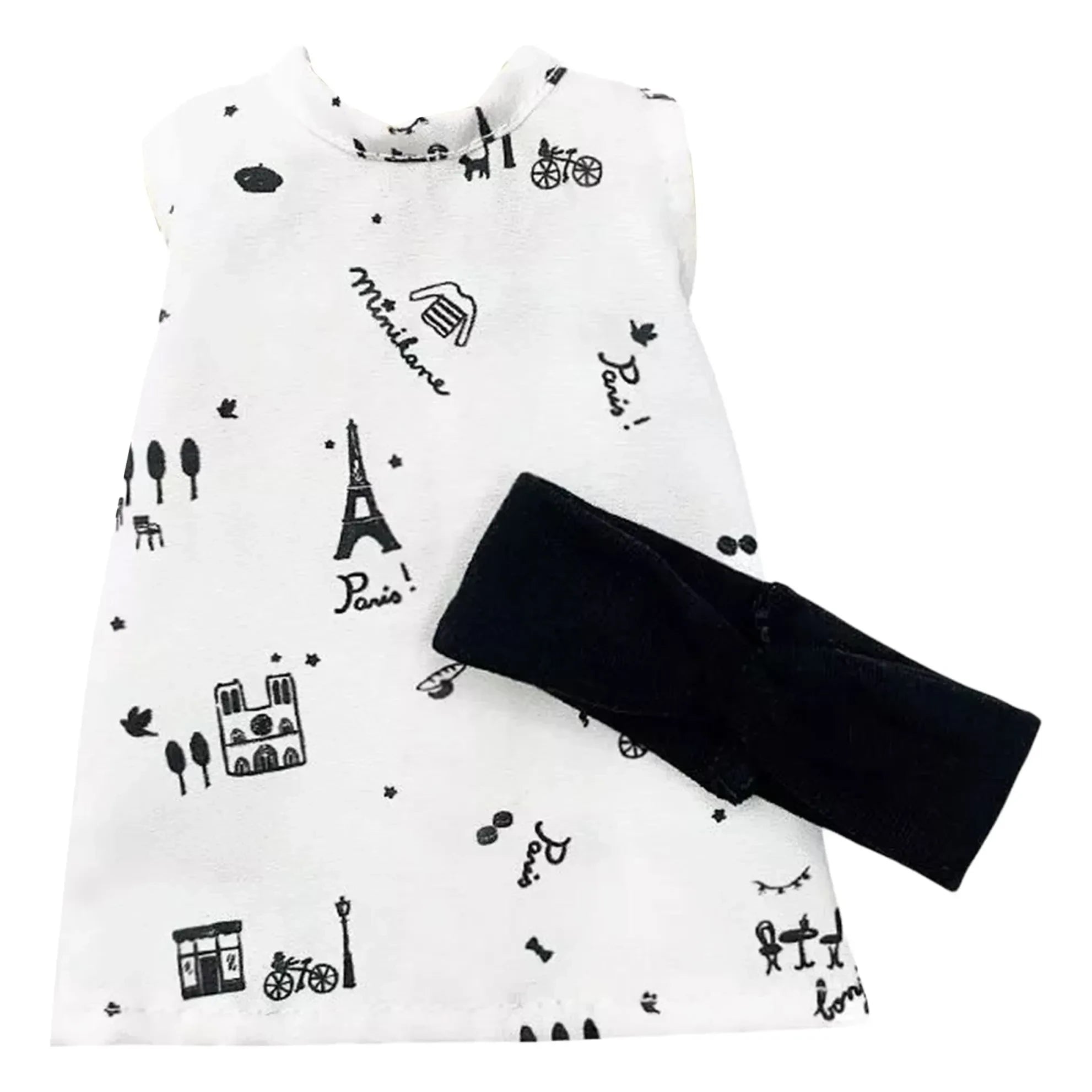 Minikane - Vestiaire Amigas - Iva Paris Kleid und Haarband