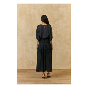 Louise Misha - Chayana Baumwollbluse | Schwarz