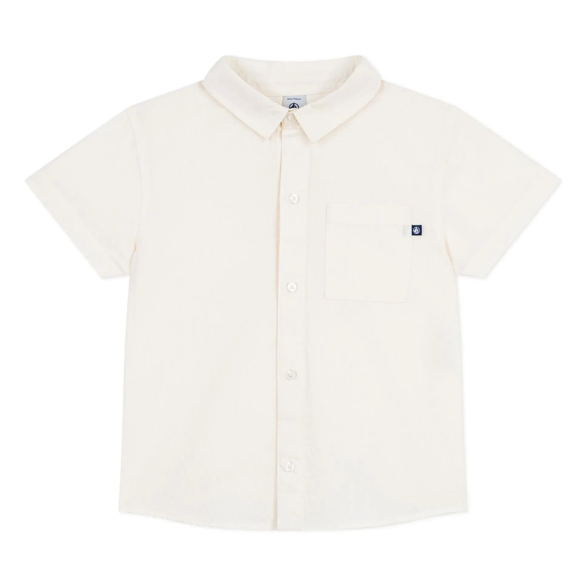Petit Bateau - Keten gömlek | Ekru