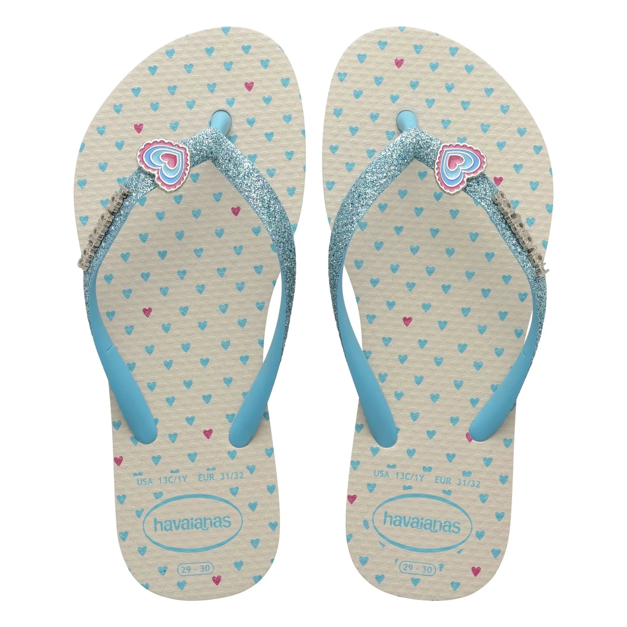Havaianas - Glitter flat flip flops | Beige