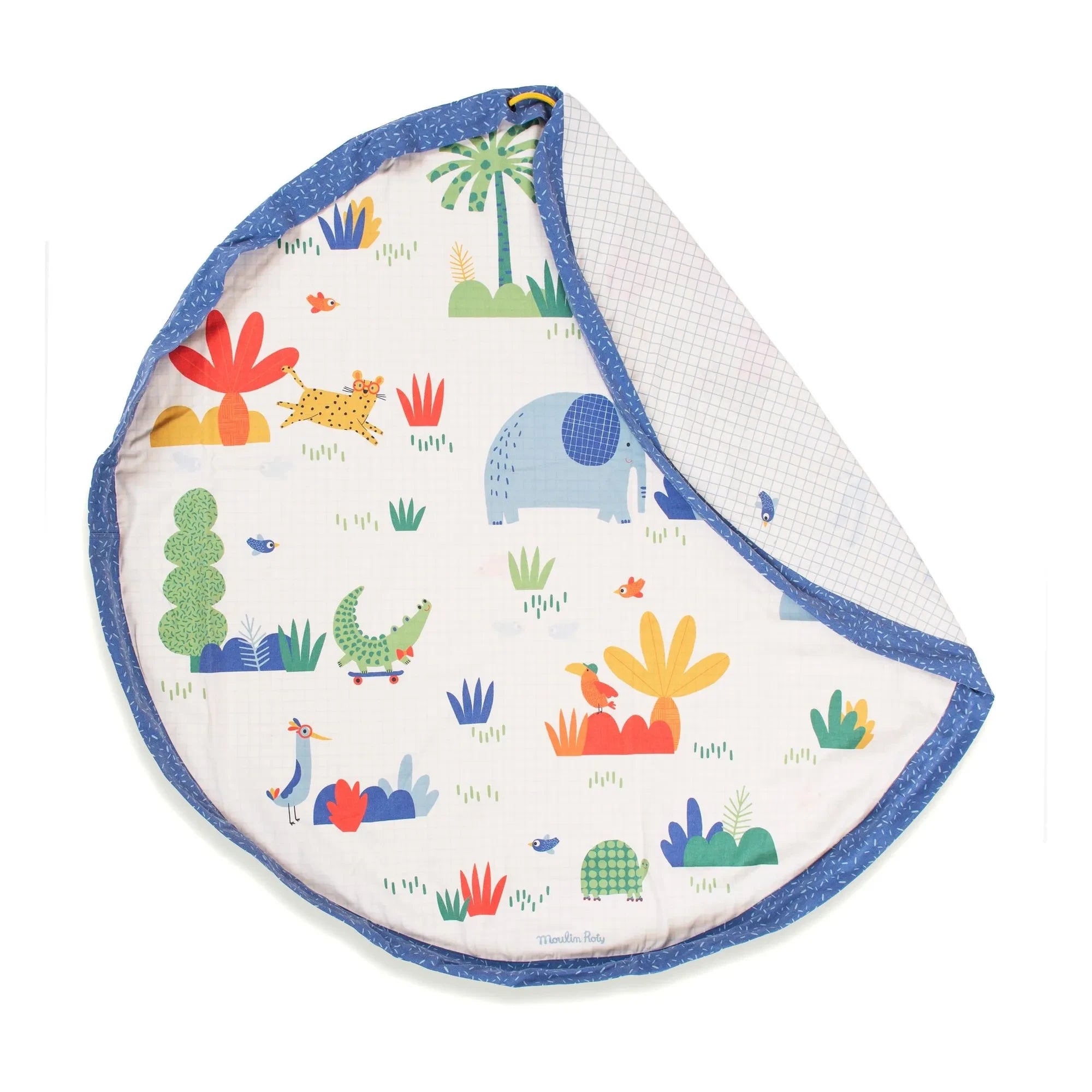 Play and Go - Noomad Puce et Pilou Tasche/Spielmatte - Play&Go x Moulin Roty | Blau