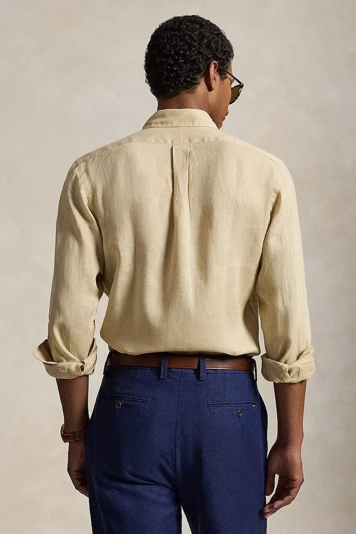 Polo Ralph Lauren Erkek Keten Uzun Kollu Spor Gömlek