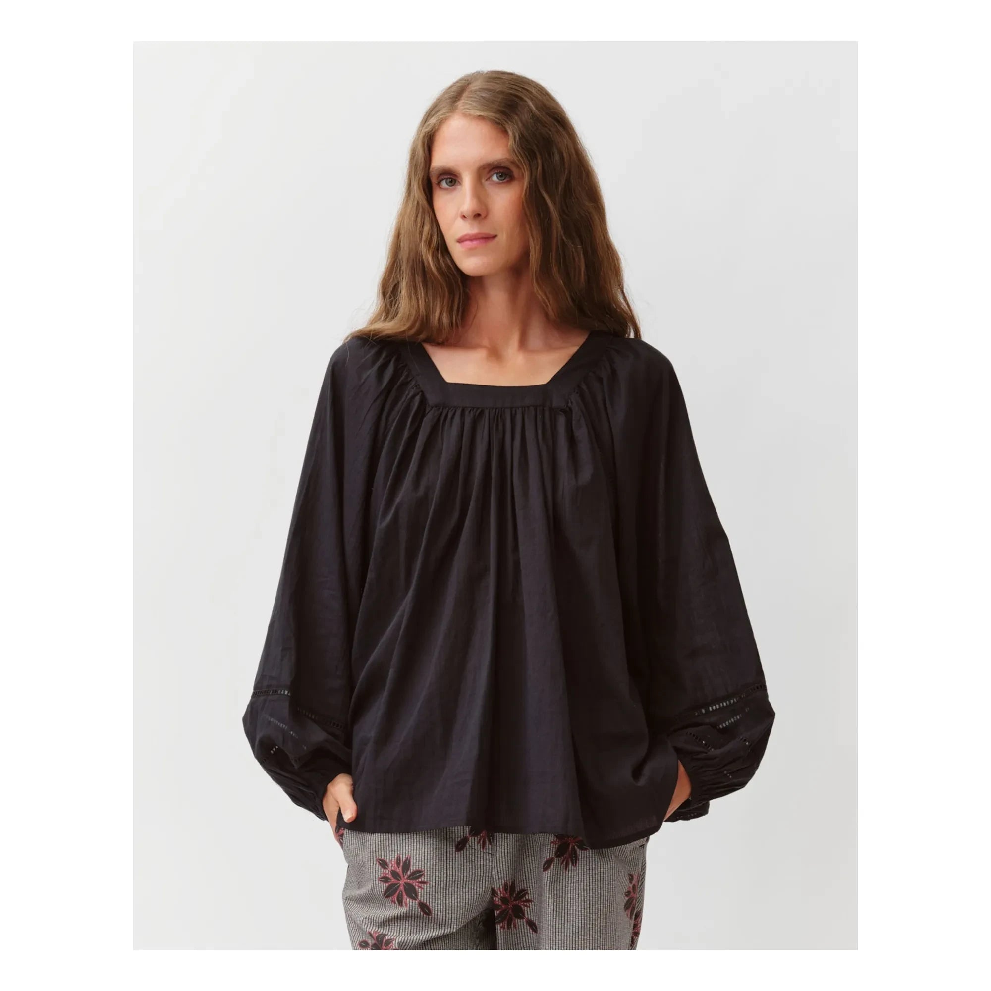 Diega - Tazao Bluse | Schwarz