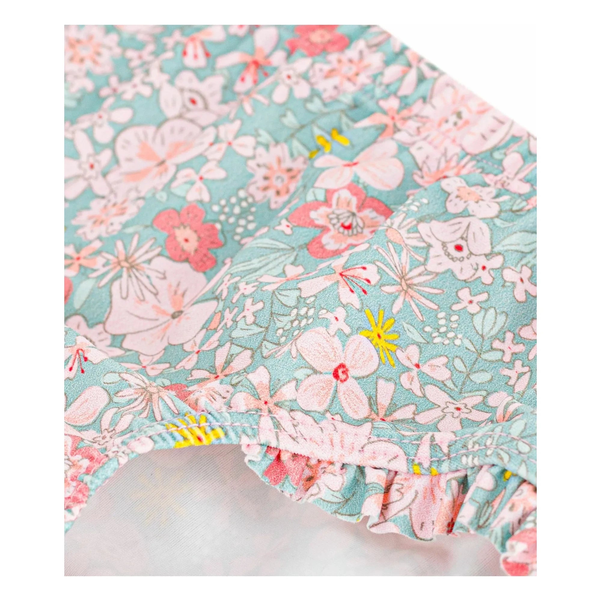 Petit Bateau - Bikinihose mit Blumenmuster | Türkis