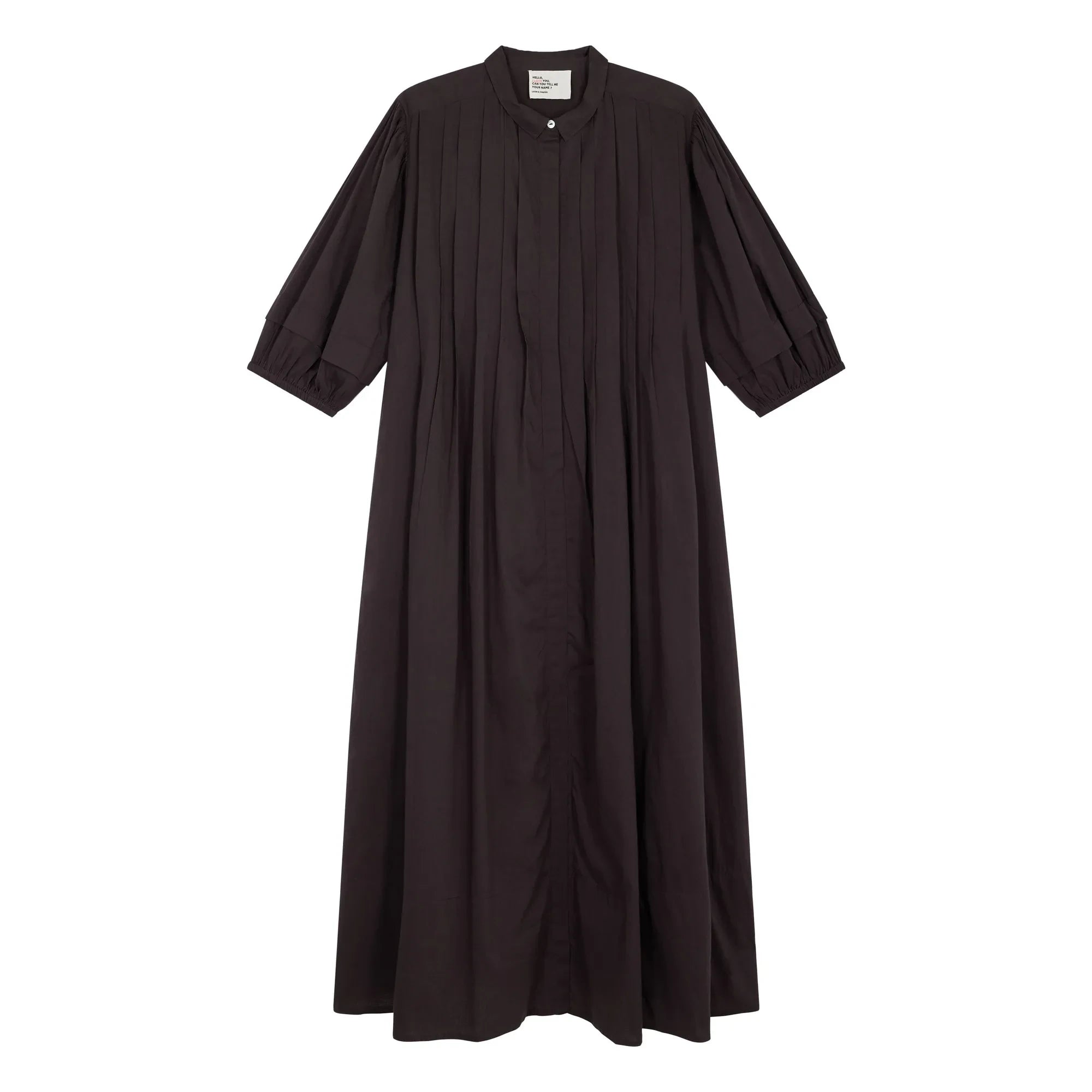 Leon & Harper - Roca Kleid aus Bio-Baumwolle | Carbon