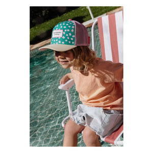 Hello Hossy - Trucker Garden Joy Kavisli Vizörlü Şapka Geri Dönüştürülmüş Lifler | Yeşil