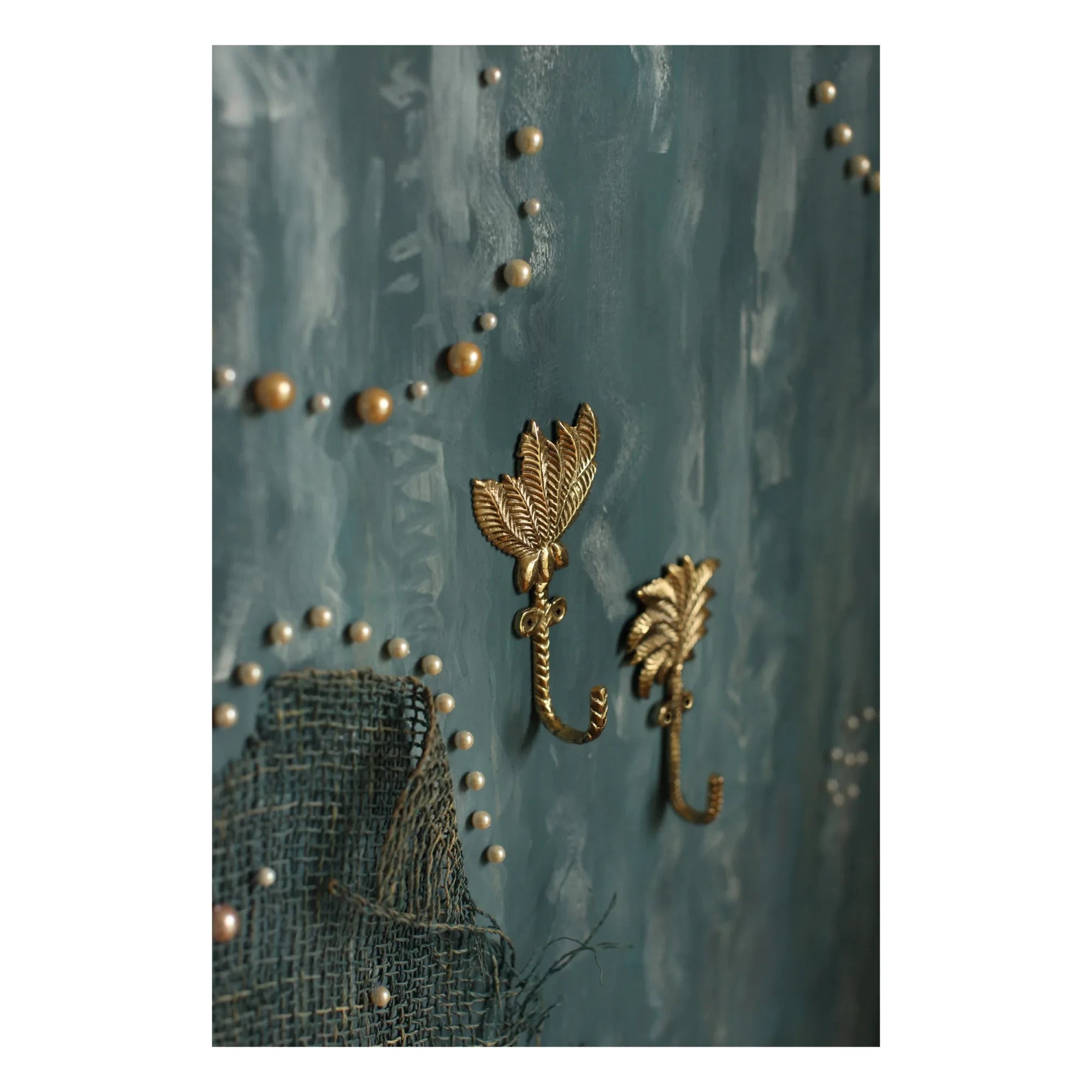 Doing Goods - Devi Palmtree Geri Dönüştürülmüş Pirinç Palto Askıları - 2'li Set | Altın kahverengi