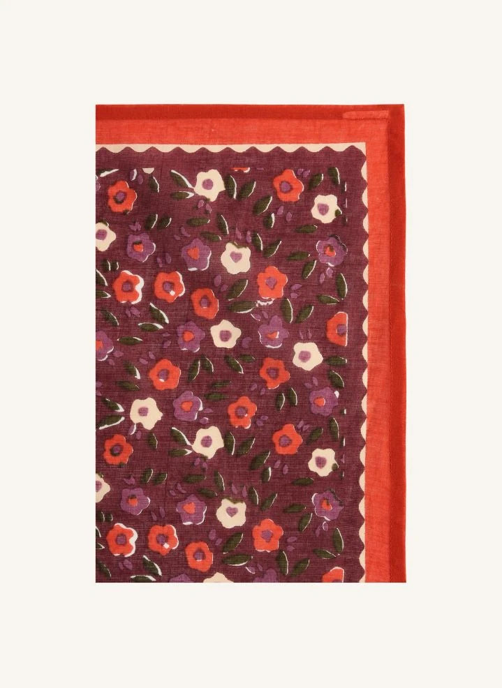 Apaches - Little Flowered Dupitta Scarf | Purple