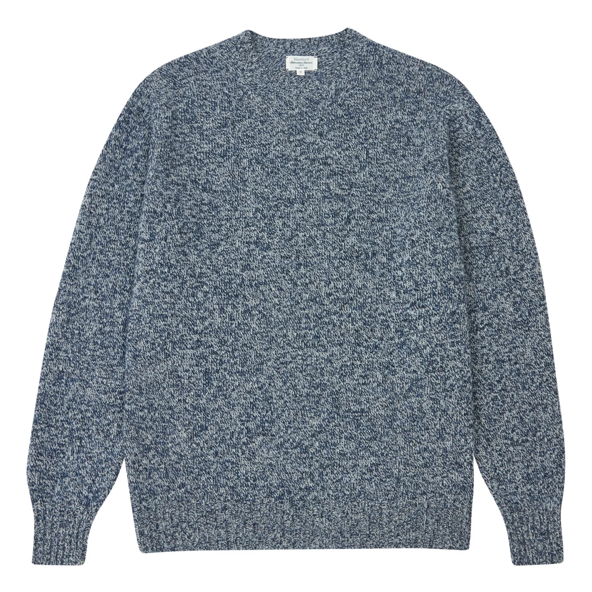 Hartford - Shetland sweatshirt | İndigo mavi