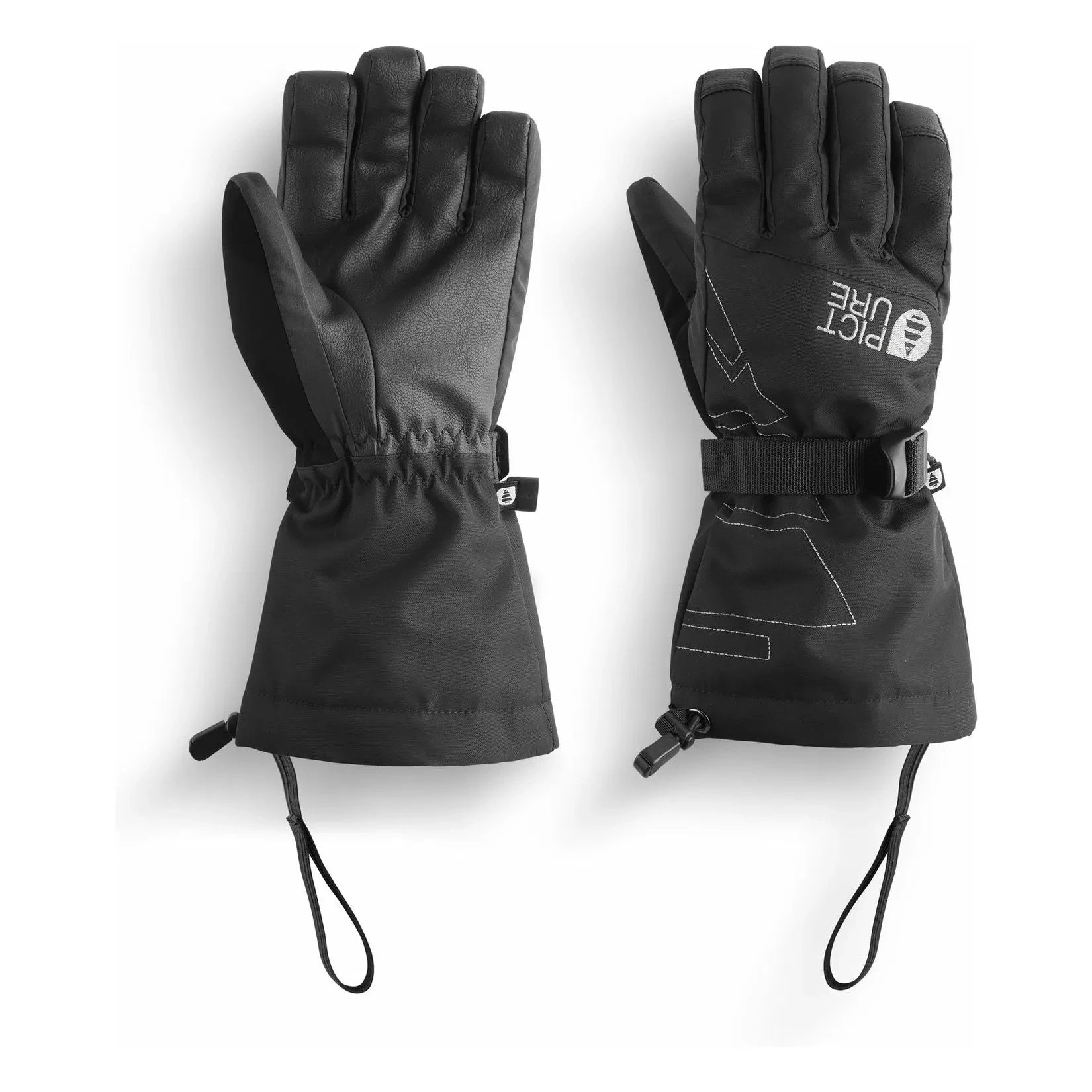 Picture - Graby Recycelte Faser Skihandschuhe | Schwarz