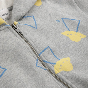 Bobo Choses - Organic Cotton Saucer Hooded Sweatshirt | Heather Grey