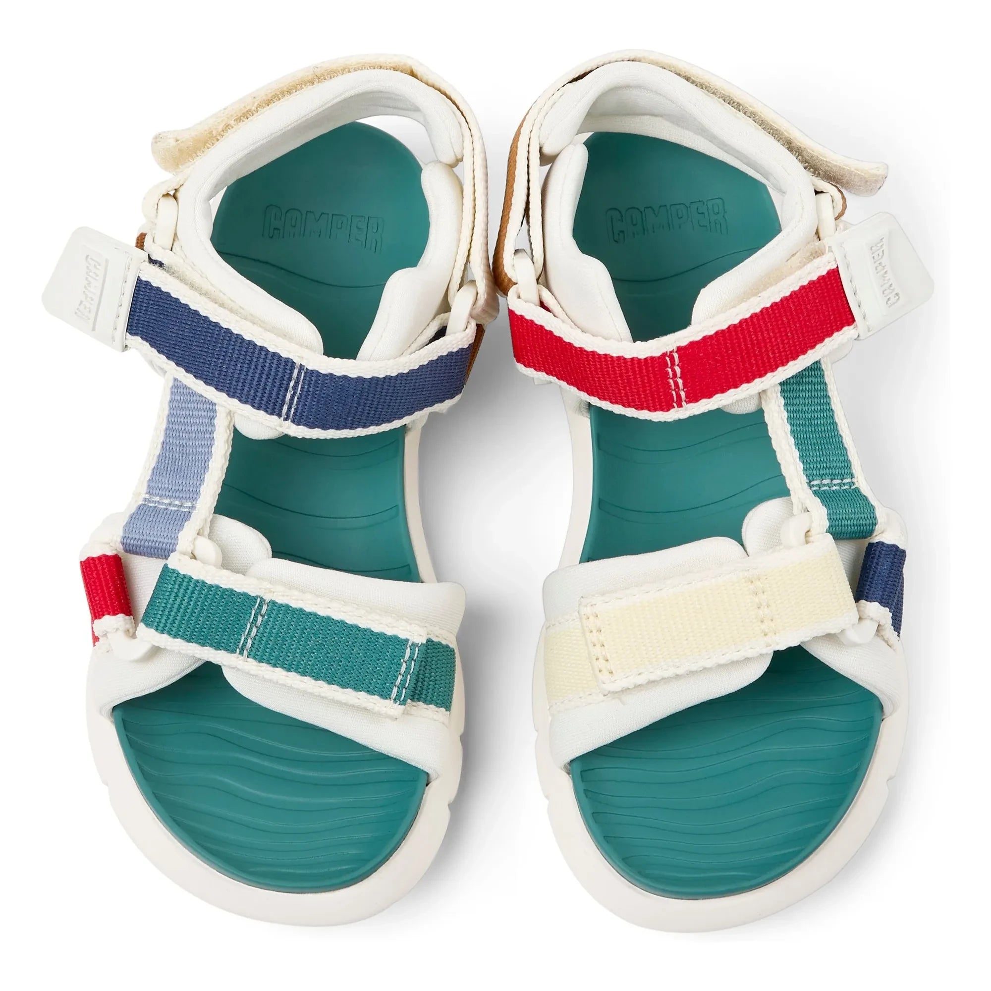 Camper - Oruga Colorblock Sandals | Turquoise