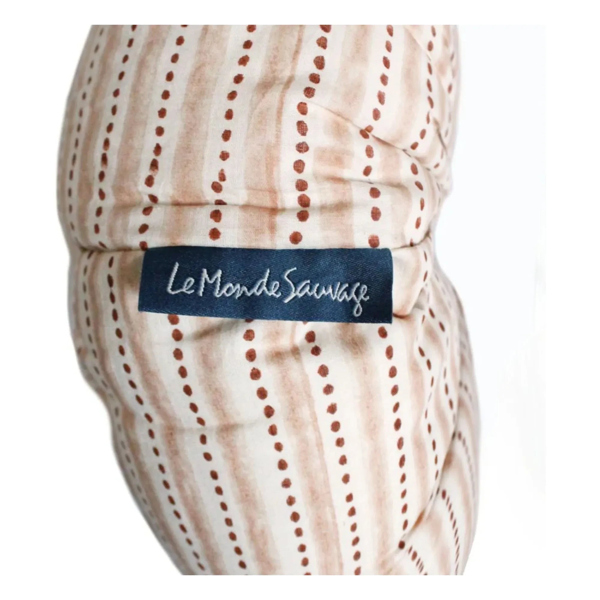 Le Monde Sauvage - Totoro Goa round pillow | Pale Pink
