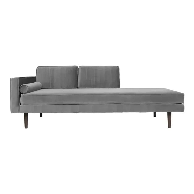 Broste Copenhagen - Wind Velvet Lounge Chair | Stone Gray