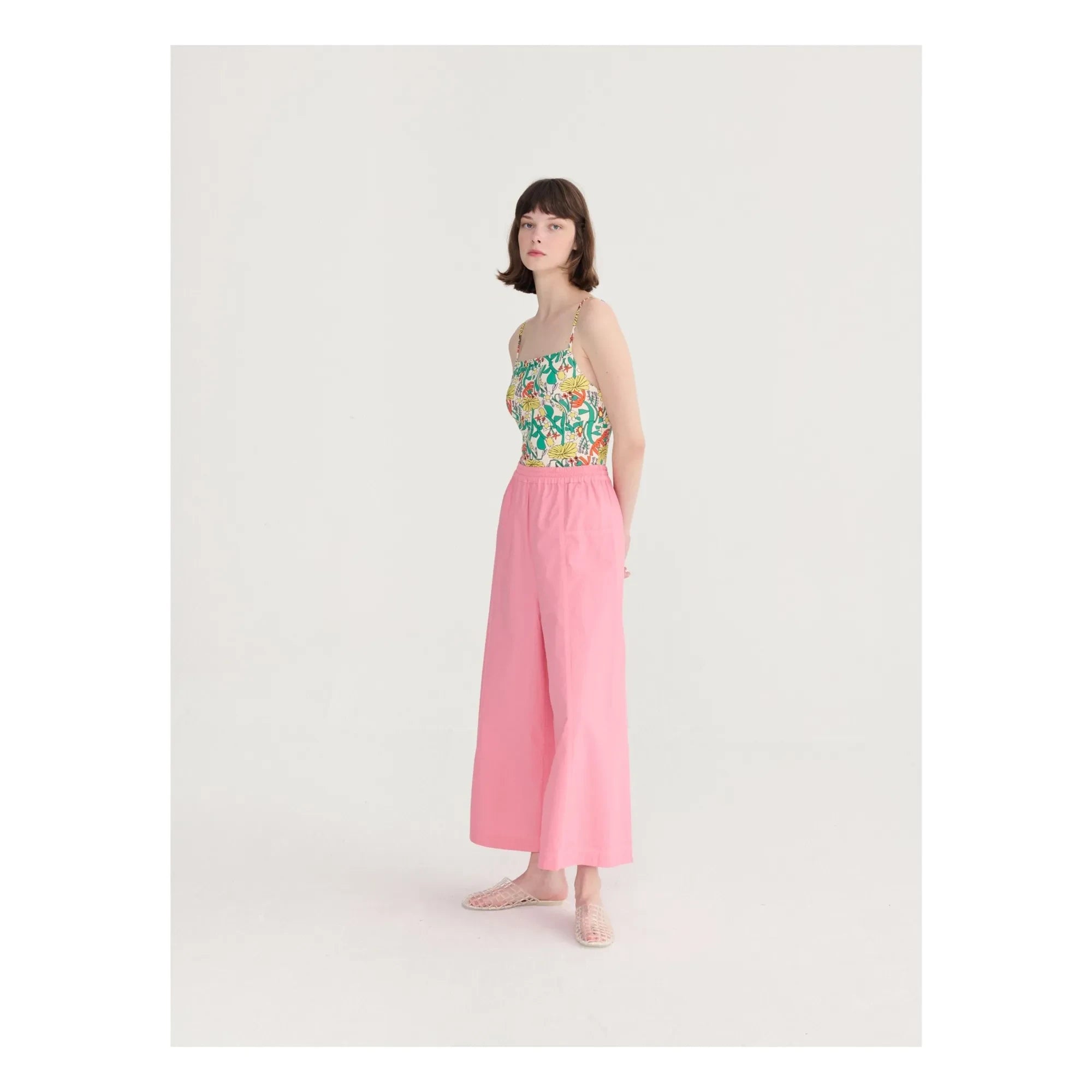 Bobo Choses - Paper Touch organik pamuk pantolon | Pembe